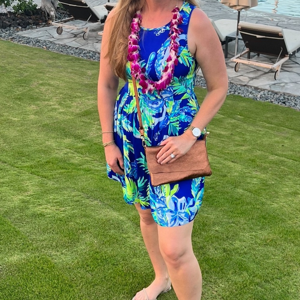 Lilly Pulitzer Kassia Dress Twilight Blue Size 6 worn 2x